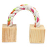 Wooden Unicycle Bell Roller Pet Toy